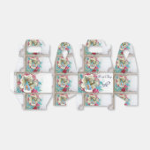 コウノトリ男の赤ちゃんシャワーブルージェムモノグラムホワイト フェイバーボックス (折り畳みなし)