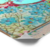 コウノトリ男の赤ちゃんシャワーブルーターキー ポスター (角)