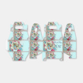 コウノトリ男の赤ちゃんシャワーブルーモノグラム フェイバーボックス (折り畳みなし)