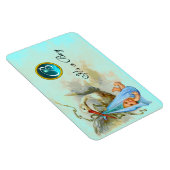 コウノトリ男の赤ちゃんシャワーモノグラム マグネット (右側)