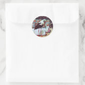 コウノトリ男の赤ちゃんシャワー3 ラウンドシール (バッグ)