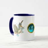 コウノトリ男の赤ちゃんシャワー マグカップ (正面左)