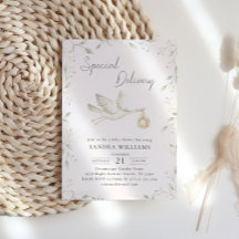 コウノトリ緑の赤ちゃんシャワー