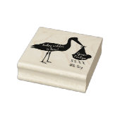 コウノトリ誕生発表ゴム印 ラバースタンプ (スタンプ)