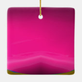 コウノトリ赤ちゃんガールシャワー2ピンクアメジスト セラミックオーナメント (裏面)