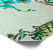 コウノトリ赤ちゃんガールシャワー ポスター (角)