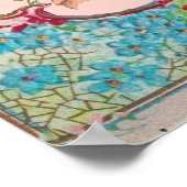 コウノトリ赤ちゃんガールシャワー ポスター (角)