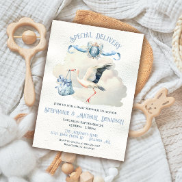 コウノトリ赤ちゃんシャワークレスト特別配達 招待状