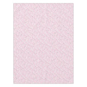 コウノトリ赤ちゃんシャワーピンク テーブルクロス (正面)