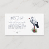 コウノトリ赤ちゃんシャワーベビー エンクロージャーカード (正面)