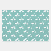 コウノトリ赤ちゃんシャワーラッピング紙シート ラッピングペーパーシート (正面3)