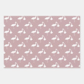 コウノトリ赤ちゃんシャワーラッピング紙シート ラッピングペーパーシート (正面2)
