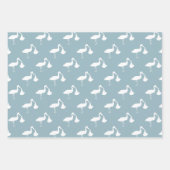 コウノトリ赤ちゃんシャワーラッピング紙シート ラッピングペーパーシート (正面)