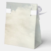 コウノトリ赤ちゃんシャワー少年ブルー大好意ボックス フェイバーボックス (裏面)