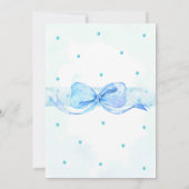 コウノトリ赤ちゃんシャワー招待キリンパーティー招待状 招待状 (裏面)