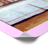 コウノトリ赤ちゃんシャワー新生児 ポスター (角)