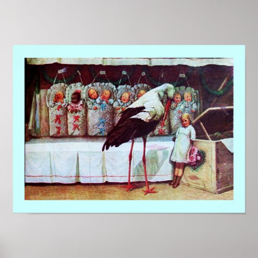 コウノトリ赤ちゃんシャワー3 ポスター (正面)