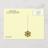 コウノトリ赤ちゃんシャワー インビテーションポストカード (裏面)