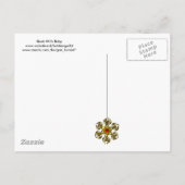 コウノトリ赤ちゃんシャワー インビテーションポストカード (裏面)