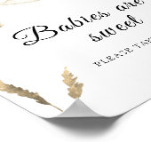 コウノトリ赤ちゃんシャワー – ベビーは甘い ポスター (角)