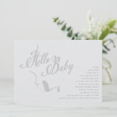 コウノトリ赤ちゃんシャワー 招待状 (スタンド正面)