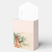 コウノトリ赤ちゃん女の子シャワーピンク宝石ストーンモノグラム フェイバーボックス (オープン)