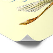 コウノトリ赤ちゃん女の子シャワー，クリーム ポスター (角)