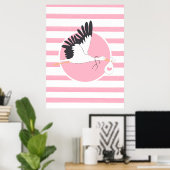 コウノトリ配達医務室かわいいポスターOBGYN ポスター (ホームオフィス)