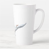 コウノトリ飛んでいる カフェラテマグ (右)
