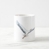 コウノトリ飛んでいる コーヒーマグカップ (中央)