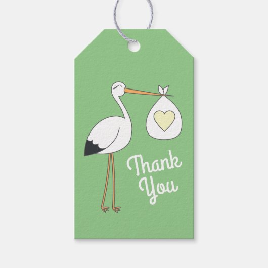 コウノトリ ギフトタグ (正面)