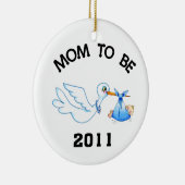 コウノトリ セラミックオーナメント (右)