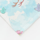 コウノトリ フリースブランケット (角)