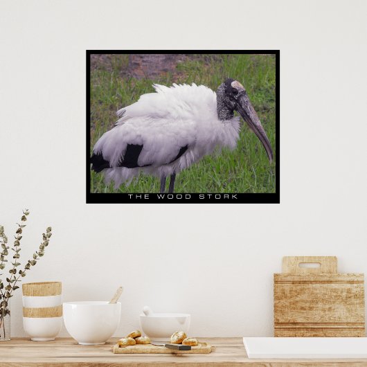 コウノトリ ポスター (キッチン)