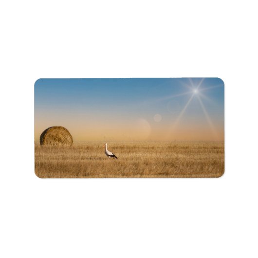 コウノトリ ラベル (正面)