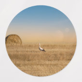 コウノトリ ラベル (デザイン1)