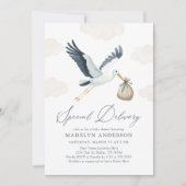 コウノトリ 招待状 (正面)