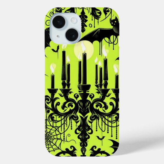 コウモリとキャンドル Case-Mate iPhoneケース (裏面)