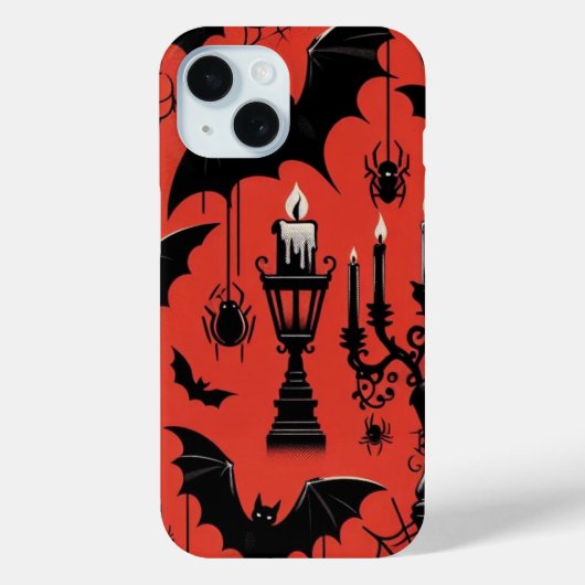 コウモリとキャンドル Case-Mate iPhoneケース (裏面)
