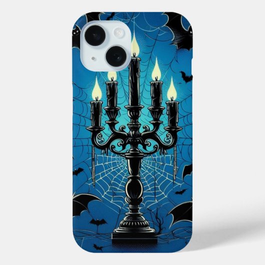 コウモリとキャンドル Case-Mate iPhoneケース (裏面)