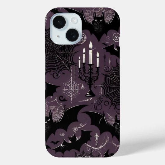コウモリとクモの巣 Case-Mate iPhoneケース (裏面)