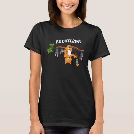 コウモリと花火の猫 違うのがいいんだ Tシャツ (正面)