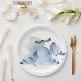 コウモリと雲 ペーパープレート