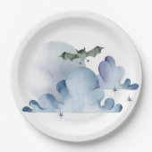 コウモリと雲 ペーパープレート (正面)