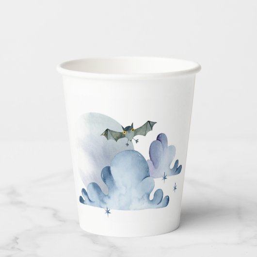 コウモリと雲 紙コップ (裏面)