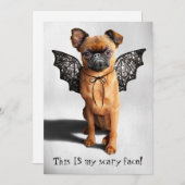 コウモリの翼を持つ犬 招待状 (正面/裏面)