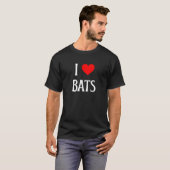 コウモリ大好き コウモリが好き 吸血コウモリ好き コウモリ愛好家 Tシャツ (正面フル)