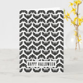 コウモリ カード (黄色い花)