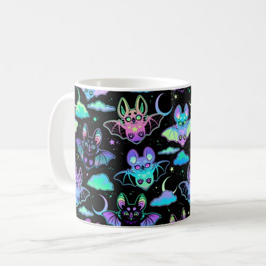 コウモリ コーヒーマグカップ (正面左)