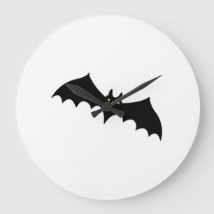 コウモリ ハロウィン ラージ壁時計